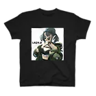 lady.d.イラスト_shopのキャラ（Green portrait ） スタンダードTシャツ