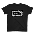 MurataのMURATA額装柄ブラック スタンダードTシャツ
