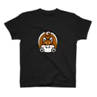 墨吉ぽち狐のふくら柴犬（焦げ茶） スタンダードTシャツ