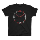 SWEET＆SPICY 【 すいすぱ 】ダーツのNO DARTS NO LIFE ーTIME ー【白×赤】 スタンダードTシャツ