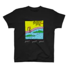 Futakawa Mayuのグッズショップのpool ワニ 白文字 スタンダードTシャツ