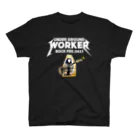 地下労働者GOODSストアの地下労働者ロックフェスティバル2021Tシャツ黒 スタンダードTシャツ