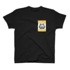 No.326のステッカーロゴ(イエロー) スタンダードTシャツ