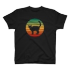 gemgemshopの夕焼けと猫 Regular Fit T-Shirt
