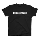 mincora.のワクチン接種済 VACCINATED　- white ver. 02 - スタンダードTシャツ