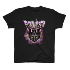 PINK♥CATのメタル風味ツノ猫ロゴ入り スタンダードTシャツ