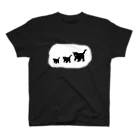 SugiGummyのねこの親子 スタンダードTシャツ