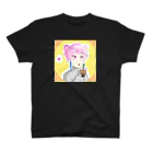 らいおん's SHOPのタピる女の子 スタンダードTシャツ