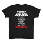 COSMICATION JUNKYARDのCHIBA OF THE DEAD / Tee BK Regular Fit T-Shirt