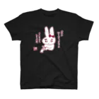 社不姫🛐の黒 うさぎ スタンダードTシャツ