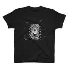 海賊猫 cocoのKeep Calm and Goth On♱マリー・アントワネット『Masquerade』♱黒ロリ ゴスロリ ゴシック 蝶 Regular Fit T-Shirt