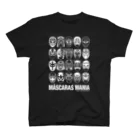 覆面MANIA＆CMLLのMASCARAS MANIA（白プリント） Regular Fit T-Shirt