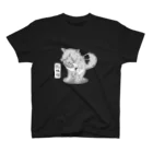 にゃんこ妖怪の泥棒猫_白ヌキVer. スタンダードTシャツ