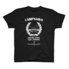 Too fool campers Shop!のSDCsキャンペーン キャンプサイコーおじさんコラボ(白文字) スタンダードTシャツ