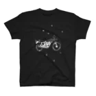 NIKORASU GOのノスタルジーデザイン「バイクで走り去る」 スタンダードTシャツ