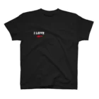 YükaCh!ka(ユカチカ)のI LOVE ←(文字白) Regular Fit T-Shirt