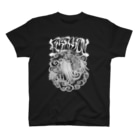 Y's Ink Works Official Shop at suzuriのRising sun Crow (White Print) T-Shirt