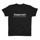 もりてつの!important(白文字) Regular Fit T-Shirt