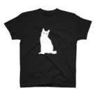 よかとロックの猫がお座り Regular Fit T-Shirt