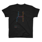 TOR DESIGNのRail Line Alphabet T-shirts〈 H 〉 スタンダードTシャツ