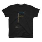 TOR DESIGNのRail Line Alphabet T-shirts 〈 F 〉 Regular Fit T-Shirt