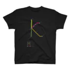 TOR DESIGNのRail Line Alphabet T-shirts 〈 K 〉 スタンダードTシャツ