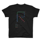 TOR DESIGNのRail Line Alphabet T-shirts 〈 R 〉 Regular Fit T-Shirt