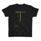 TOR DESIGNのRail Line Alphabet T-shirts 〈 T 〉 Regular Fit T-Shirt