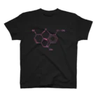 分子構造のコデインの分子構造 スタンダードTシャツ