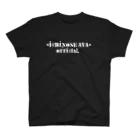 🤍一ノ瀬 彩 🐇⸒⸒ suzuri支店🤍の一ノ瀬彩:LOGO_ﾓﾉｸﾛ【英語ｵﾌｼｬﾙ】 Regular Fit T-Shirt