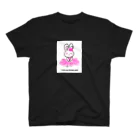 RIBBONSの私は今休憩中です🌸ゆる〜いうさぎさん スタンダードTシャツ