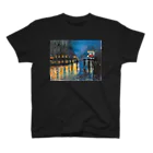 TakahashijunのLesser Ury 夜のポツダム広場 (レッサー・ユリィ／レッサー・ウリィ)  Regular Fit T-Shirt