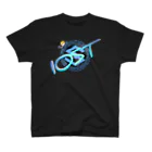 IOST_Supporter_CharityのIOST【ホッパーデザイン】グラデーション（青サポたん） スタンダードTシャツ