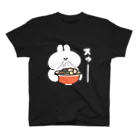 ナポリのSUZURIのラーメンとうさちゃん スタンダードTシャツ