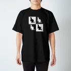 Ferret（フェレット）のフェレット4面Tシャツ黒 スタンダードTシャツ