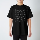 ねぎとろ:スシロールデザインワークスの素数まちがいTシャツ(白文字) Regular Fit T-Shirt