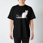 紅天本舗の今日も猫様のために働きます＊Ｔシャツ*白猫 スタンダードTシャツ