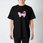 ユキヒョウのお店のユキヒョウ　ピンク柄 Regular Fit T-Shirt