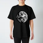 Ａ’ｚｗｏｒｋＳの陰陽二連髑髏（オリジナル家紋シリーズ） スタンダードTシャツ