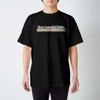 麻雀ロゴTシャツショップ 雀喰 -JUNK-の麻雀の役 Three Concealed Triples-三暗刻-白ロゴ Regular Fit T-Shirt
