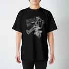 ECLAUGH （エクラフ）のBICYCLE BOY (黒系) Regular Fit T-Shirt