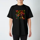 keiko-nekomanmaのぷかぷか花火　 Regular Fit T-Shirt