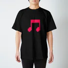 絵本作家大川内優のオリジナル絵本グッズショップの音符アイコン スタンダードTシャツ