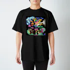 meteorfunkarattのメテオとDJニャーゴ　Tシャツ スタンダードTシャツ