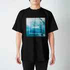 kumoriのsilhouette black tee スタンダードTシャツ