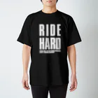 Bikeman_Enduro_ChannelのG-NET OFFICIAL GOODS RIDE HARD 白抜き スタンダードTシャツ