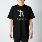 mukomaruのRabbily Rogo+ Shiro スタンダードTシャツ