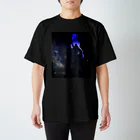 書家・書道家・墨象アーティスト / 市川翠峰の青い月 Regular Fit T-Shirt