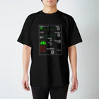73号室の無気力病モニター(黒) Regular Fit T-Shirt