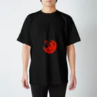 Babuchan's StoreのBabuchan Cradle T-shirt (Black x Black x Red) スタンダードTシャツ